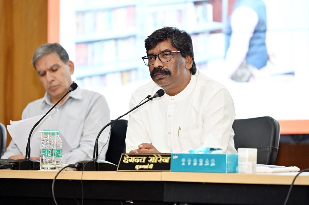 hemant soren review meeting