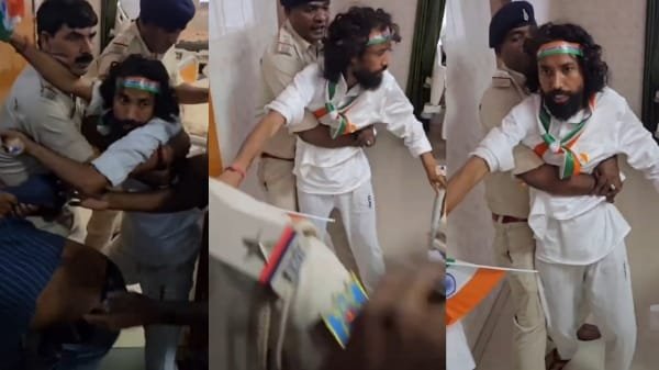 तिरंगा यात्रा में शामिल होने पर अड़े देवेंद्र महतो, पुलिस ने अस्पताल में रोका; समर्थकों से धक्का-मुक्की